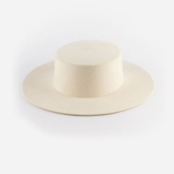 Gigi Pip Dahlia Boater Hat Felt Hat For Ladies - Picture 3 of 5